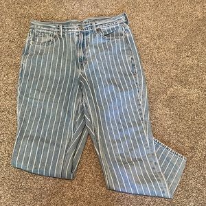 American Eagle striped jeans